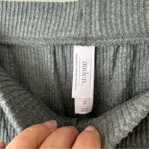 Auden grey cozy ribbed jogger pajama pants size XS NEW! - Picture 6 of 8